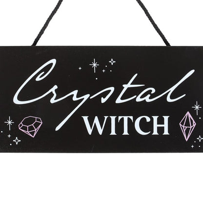 Crystal Witch Hanging Sign