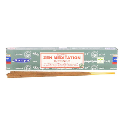 12 Packs of Zen Meditation Incense Sticks by Satya