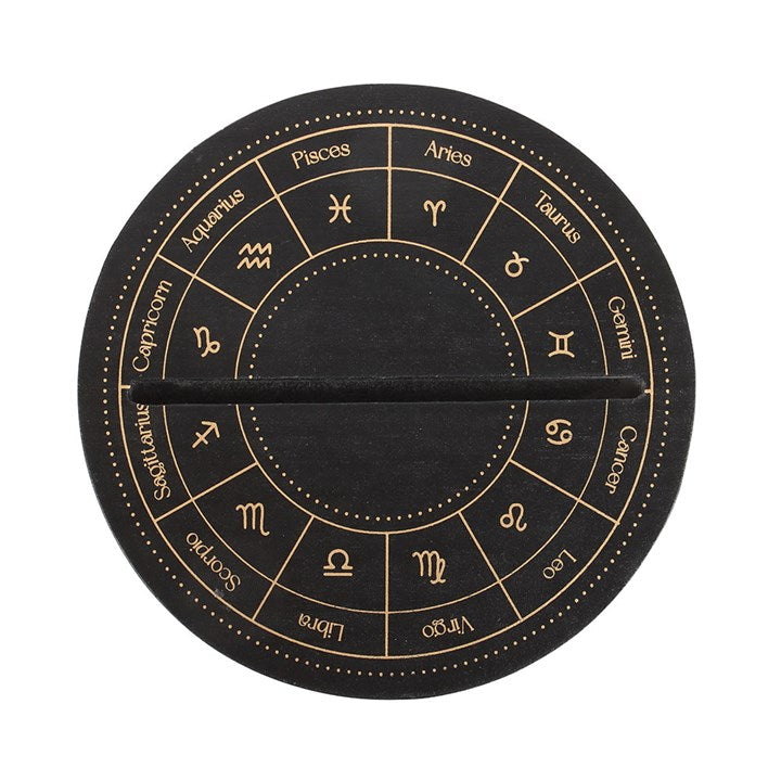 Black Astrology Wheel Tarot Card Stand