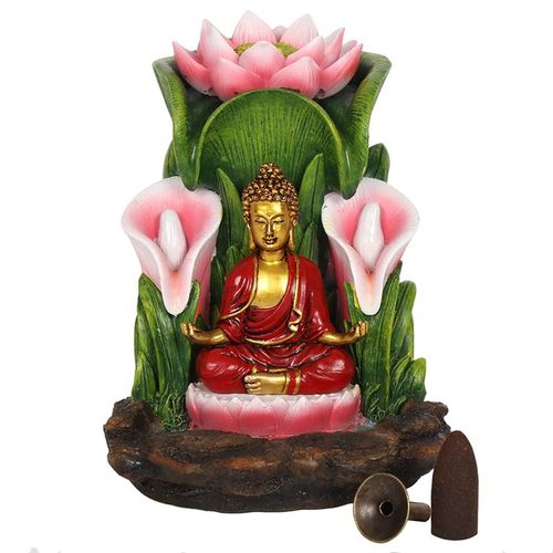 Colourful Buddha Backflow Incense Burner