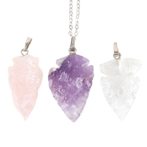 Interchangeable Crystal Arrowhead Necklace Kit