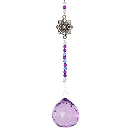 Purple Hanging Lotus Crystal