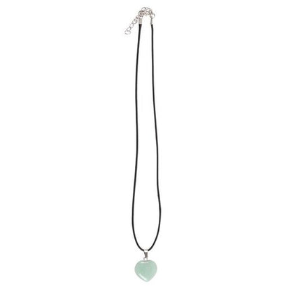 Green Adventurine Healing Crystal Heart Necklace