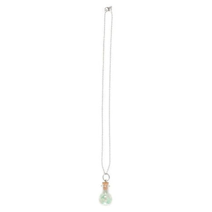 Luck Green Aventurine Crystal Chip Potion Bottle Necklace