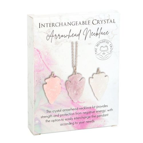 Interchangeable Crystal Arrowhead Necklace Kit